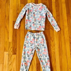 Cute Cloud and Heart Pajama Set